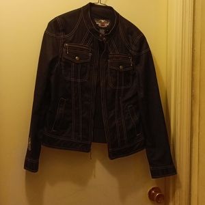 Harley Davidson embroidered black jacket